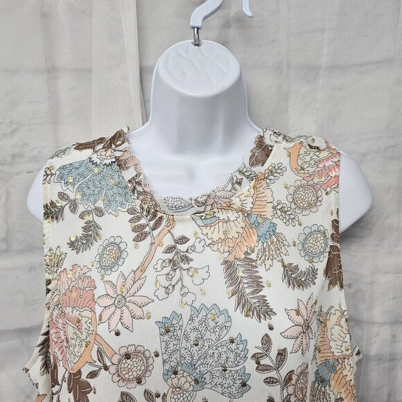 LOFT Pink and White Boxy Blouse - Picture 2 of 9